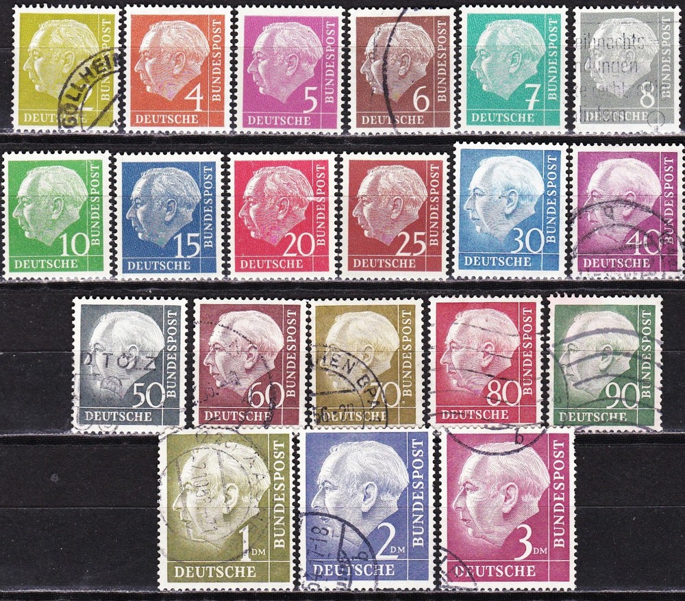 GERMANY – Sc 702 – 721 HEUSS SET – LOOK!