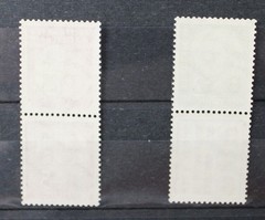 Germany 177 & 179 Heuss MNH Zusammendrucke pairs w Advertising Tabs
