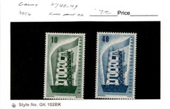 Germany, Postage Stamp, #748-749 Mint Hinged, 1956 Europa (AE)