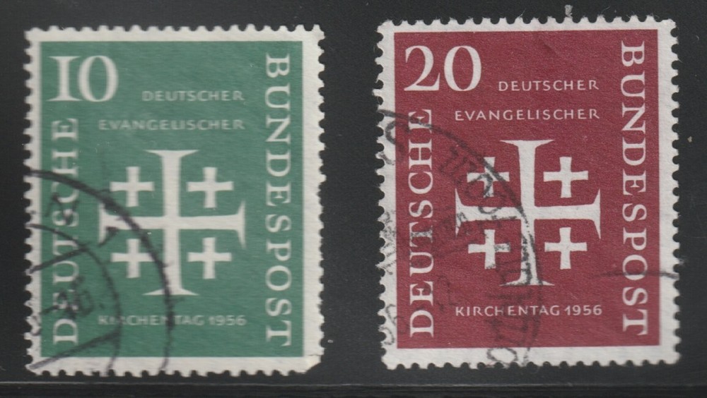 Germany 1956 Sc # 744-45 Used