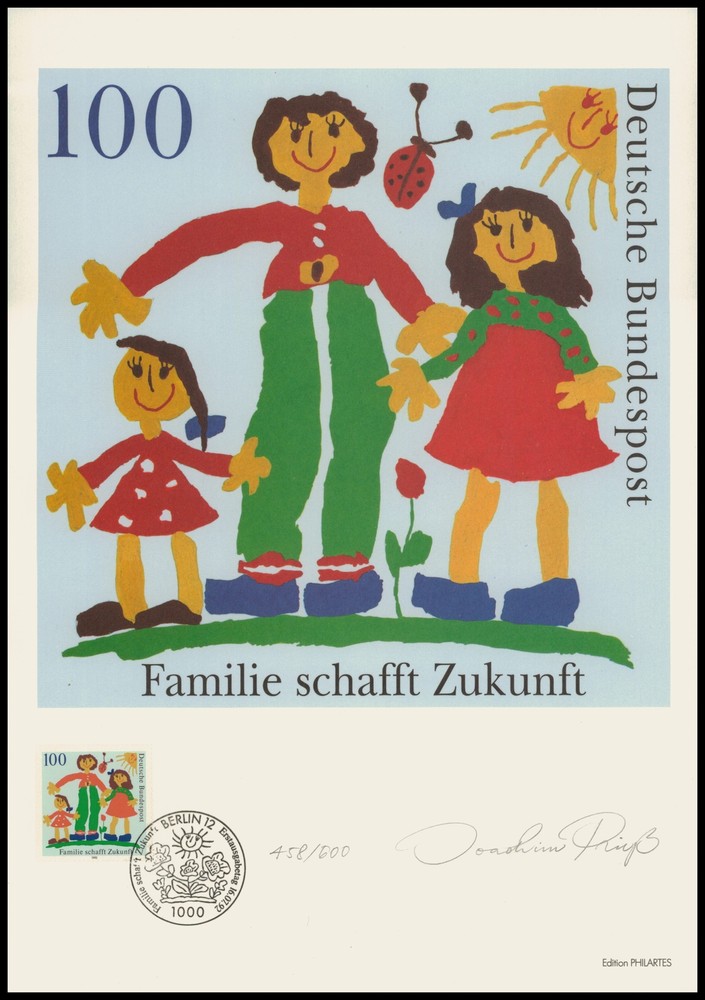 ART-EDITION 1992 GERMANY 1621 FAMILIE SCHAFFT ZUKUNFT – HAND-SIGNED !!