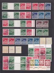 West Germany Brandenburg Gate etc Stamps MNH, Used. Inc tete beche, Booklets.