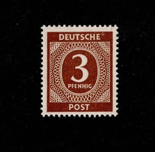 MNH Stamp Sc 532 1946 Post WWII Germany Large numeral From mint sheet