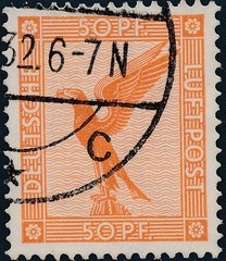 Stamp Germany Reich Mi 378-83 Sc C27-34 1926 Luftpost Airmail Eagle Empire Used