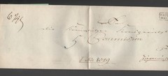 1850 Germany Stampless Cover – Royal Commission in Ziegenrück via Erfurt