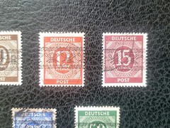 Germany #585 /#592 Used, 7 Diff 1948 Overprints, Expertized, Scott Value $189.00