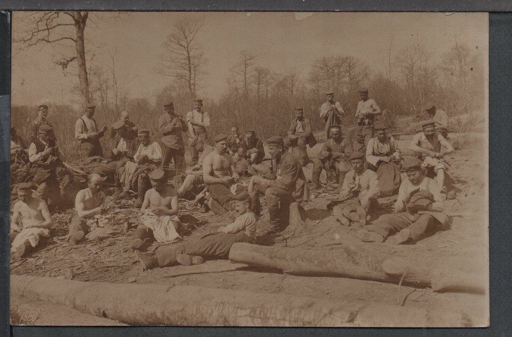 ✔️ GERMANY REICH WWI SOLDIERS EXCELLENT RARE AGED MILITARY PHOTO POSTCARD