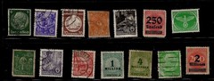 Job Lot ot 46 German Stamps 1920’s-1980’s Some Over Prints Bundle Mixed VFU