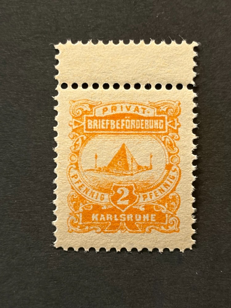 Germany 1871 KARLSRUHE, Local Post 2 Pf. MNH #726