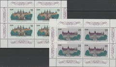 Germany-GDR Both S/S Castles 1986 MNH-3,50 Euro