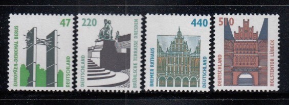 GERMANY Architecture Definitives MNH set