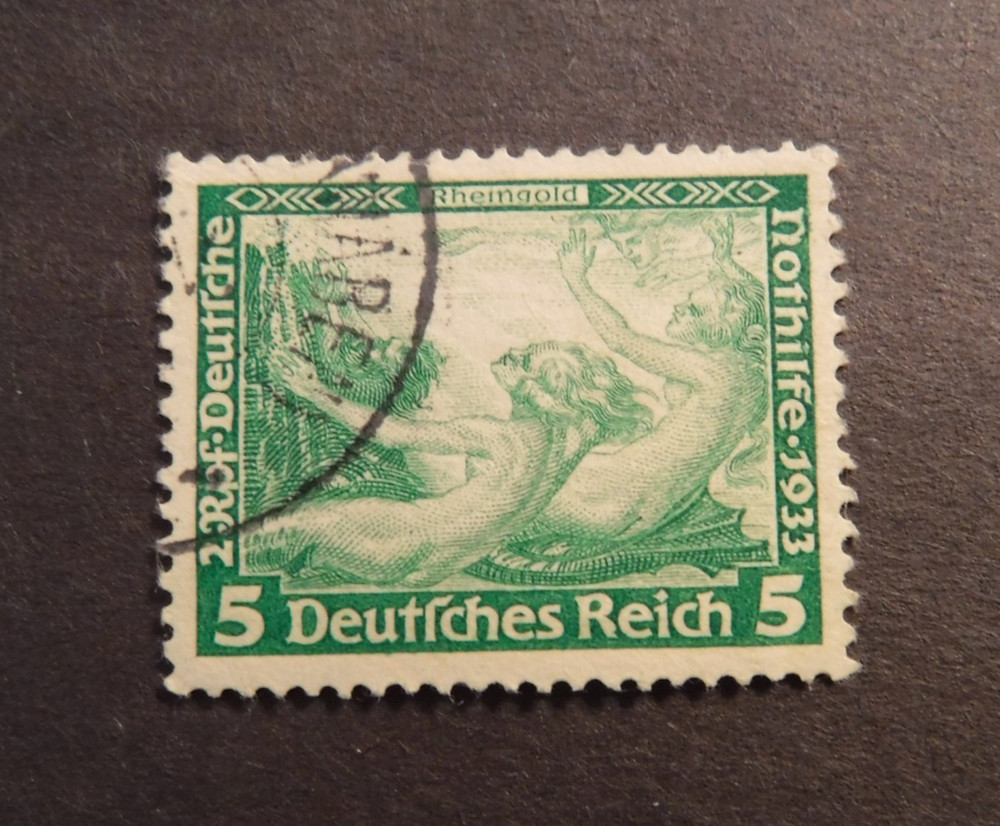 Scott#B51, 1933, 5+2 pf, „Das Rheingold“ Semi-Postal Used Stamp