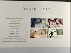 GERMAN POST ART-EDITION 2009/12 SPORTS ATHLETICS WC BERLIN