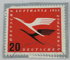 GERMANY ~ Deutrche/Bundespost/Lufthansa ~ 20 Saufend ~ Posted ~ c.1954 ~ B310