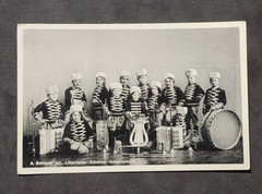 WW1 WWII German Reich postcard Germany Youth music school band military uniforms