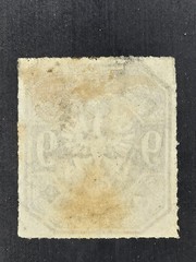 Prussia 1867 9kr Bistre Brown Stamp Used Frankfurt Bornheim Thurn Taxis Cancel
