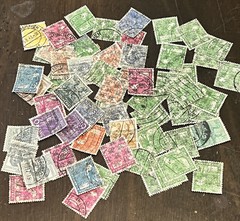 1940’s ALLIED OCCUPIED GERMANY STAMPS LOT WITH POST HORN OVERPRINTS