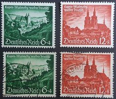 Germany Third Reich 1940 SG736-7 6pf and 12pf Eupen and Malmedy, MNH and FU
