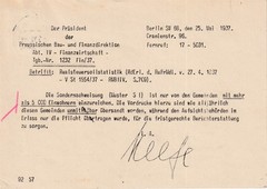 Card Stamp Germany Mi Dienst Official 132 WWII 1937 Berlin