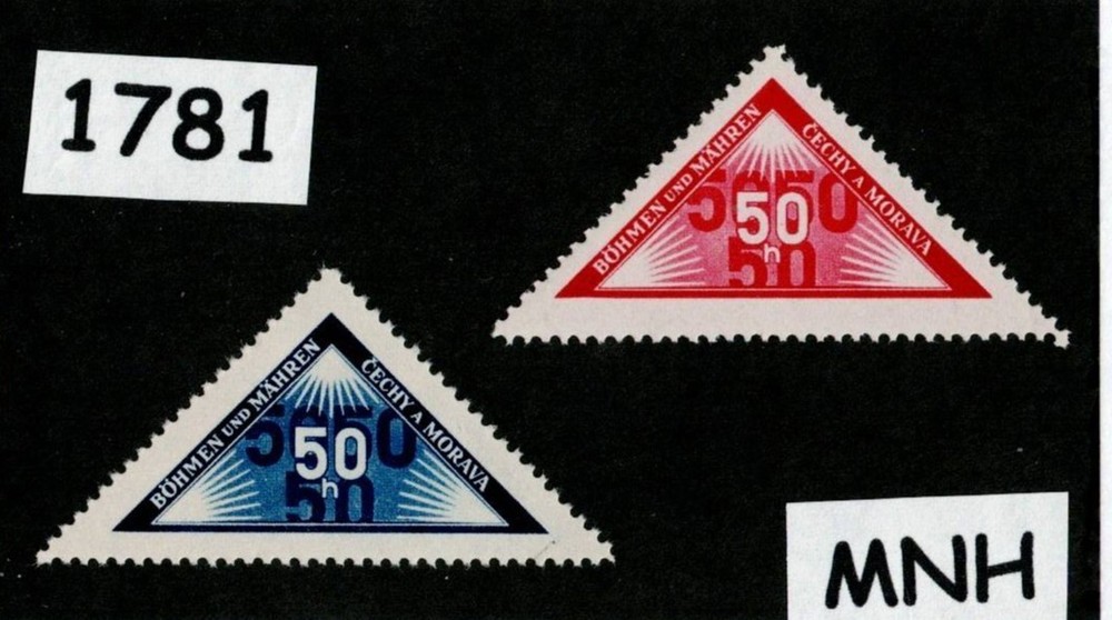 MNH Stamp set Ex1 & Ex2 Personal delivery Germany Occupation BaM WWII #1781