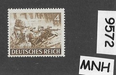 MNH Stamp Hero’s day B219 1943 Third Reich era Wehrmacht Infantry WWII #9572