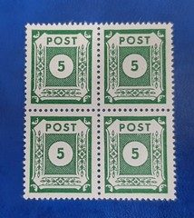 Germany Stamps Allied Occupation 4x 5 Pfennig 1945 Block SBZ Mi. Nr. 57 (19808)
