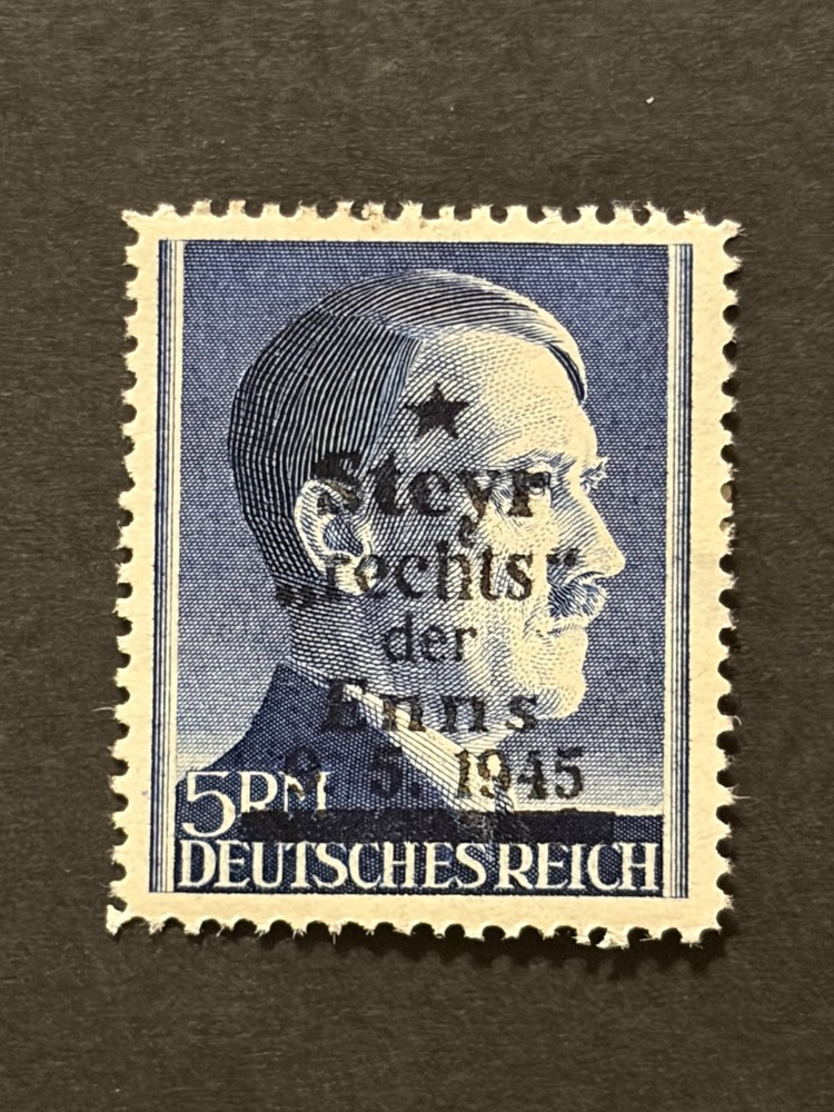 Germany 1945 Post WWII LOCAL overprint (OSTERREICH) 5 Rm. MNH /s4 #726