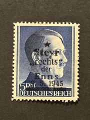 Germany 1945 Post WWII LOCAL overprint (OSTERREICH) 5 Rm. MNH /s4 #726