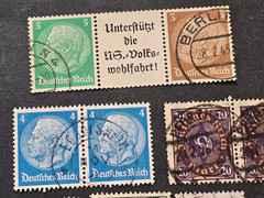 46 Nazi German Stamp Lot Used Blocks Pairs Third Reich Inflation Airmail Mix