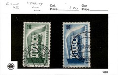 Germany, Postage Stamp, #748-749 Used, 1956 Europa (AG)