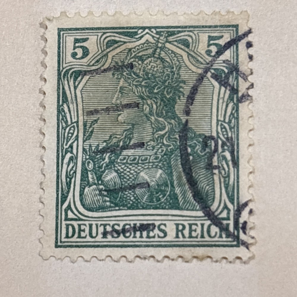 German Duetches Reich Vintage 5 Pf Stamp NICE.