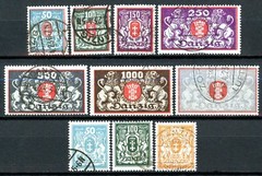 Stamps Danzig, Scott # 106-115 used, complete set