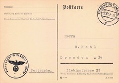 1937 Hindenburg Zeppelin Post Disaster Mail „Bahnpostamt 19“ Official Postcard