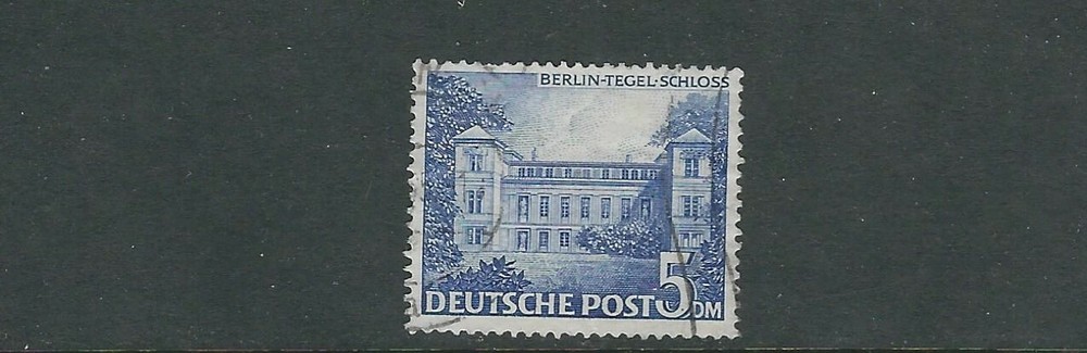 GERMANY BERLIN 1949 TEGEL CASTLE (Scott 9N60 5M) F USED