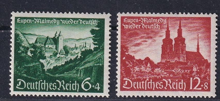 Germany 1940 Michel 748-749 Eupen and Malmedy. MNH**