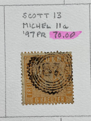 Germany States, Baden, Used – hinged on one album page, 1851-1868, High Value.