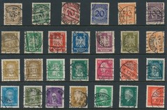 Lot-R Stamp Germany Inflation Eagle Munich Rhineland Famous People Hindenburg U