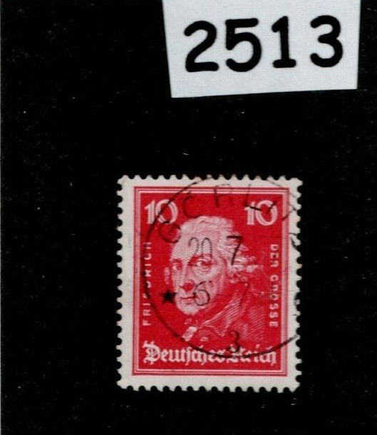 Used Stamp Sc 355 Fredrick the Great 1926-1927 German republic #2513