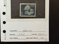 Germany B201-205, 209-211, 237-240,298-301 MH 2024 Scott Catalogue Value $ 15.35