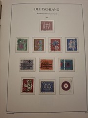 BRD Sammlung 1951-1963 in Leuchtturm-Vordruckalbum – Posthorn-Satz, Heuss, Europ