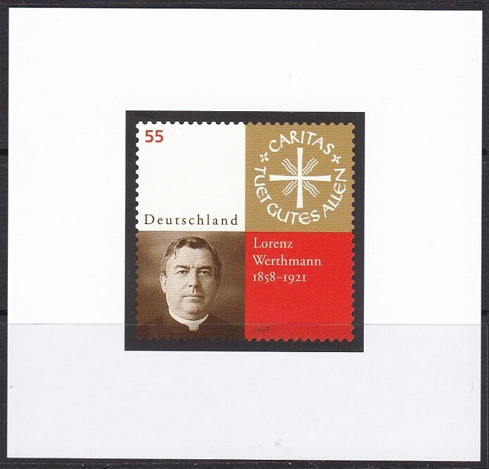 Color Print, Germany Sc2506 Lorenz Werthmann, Founder of Caritas Charily