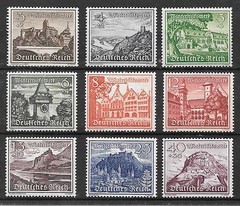 Germany Third Reich Winter Relief Fund 1939 Mi #’s 730-738 MH *