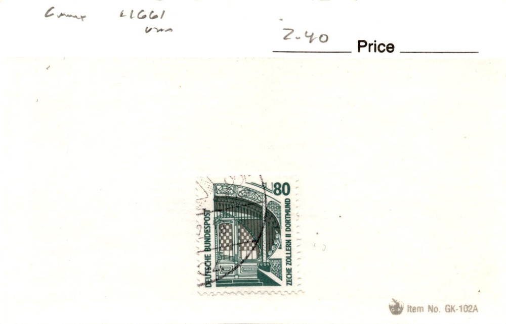Germany, Postage Stamp, #1661 Used, 1991 Historic Site (AB)