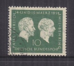 GERMANY, WEST, 1953 Ehrlich & Von Behring 10pf. Green, used.
