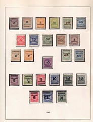 Germany – 1923, Issues of 1921-1923 surcharged with new values