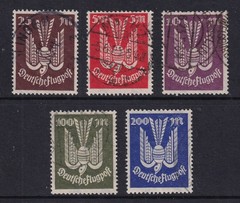 GERMANY 1923 Air set of 5 SG 269-273 Used (CV £170)