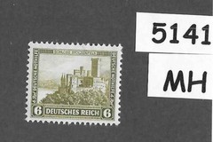 #5141 MH Stamp B45 1932 PF06 + 04 Stolzenfels castle / Weimar Germany