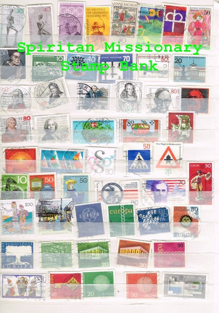 Bundespost Stamps: 52 Assorted Cancelled Postal (11-426)