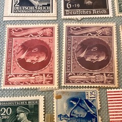 German Stamp Collection 1930’s -1940’s Hitler War WWII Libia Deutsches Reich VTG