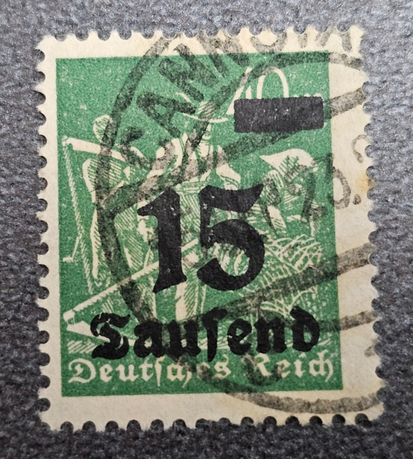 Stamp Germany Reich 15 000 Mark 1923 Infla Berlin Mi. Nr. 279 a [🇩🇪39158-13]